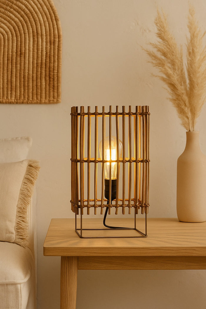 Cane Table Lamp