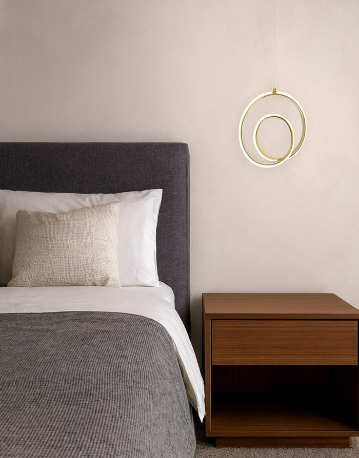 Gold Rings Mini Pendant