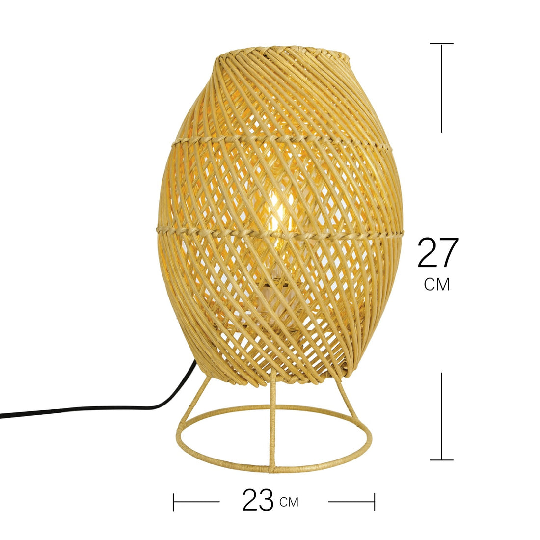 مصباح قفص منسوج