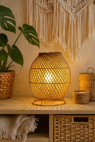 مصباح قفص منسوج